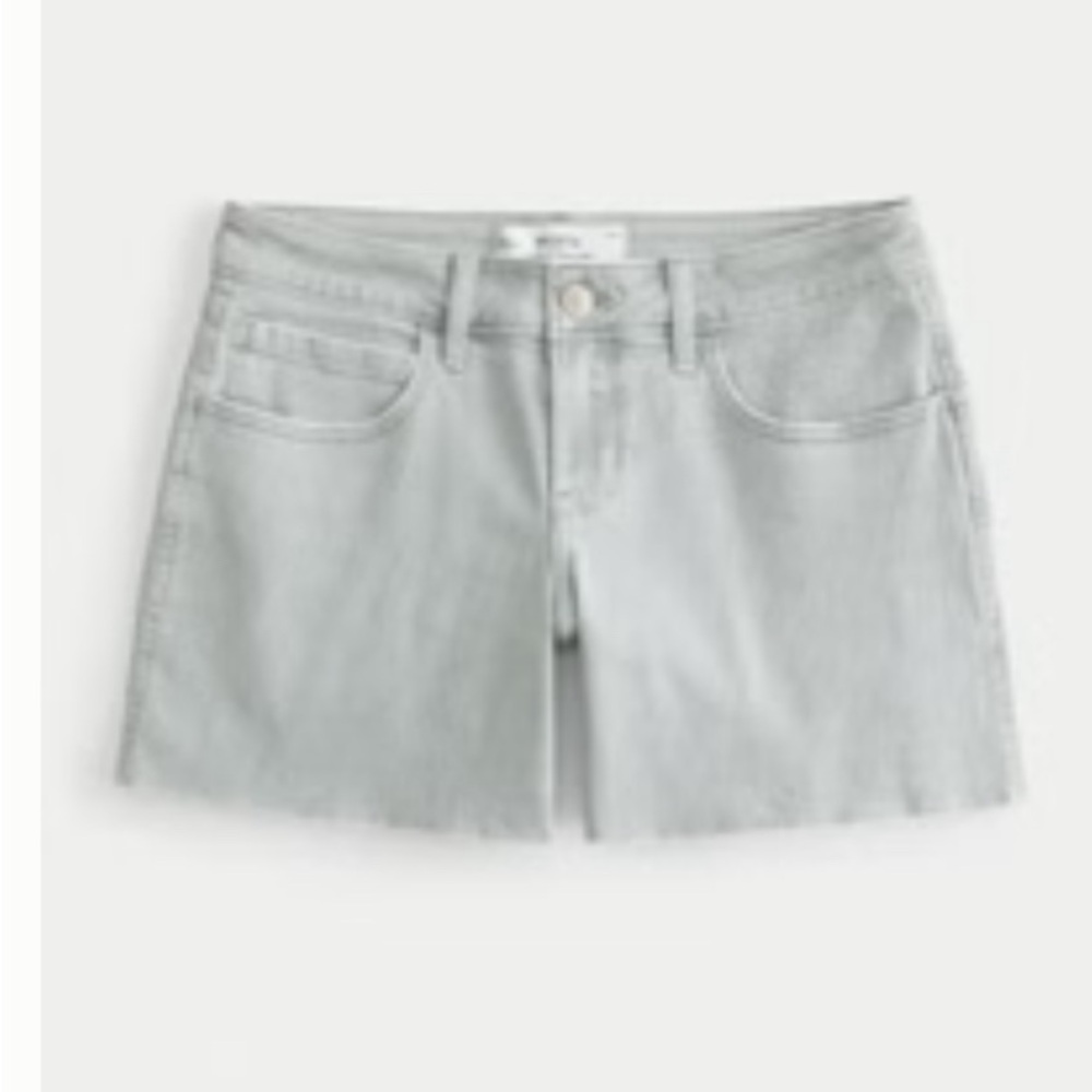 Hollister Low-Rise Baggy Denim Shorts